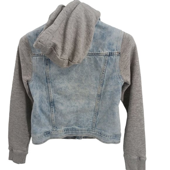AEROPOSTALE WOMENS   XS JEAN HOODIE JACKET - Picture 2 of 15